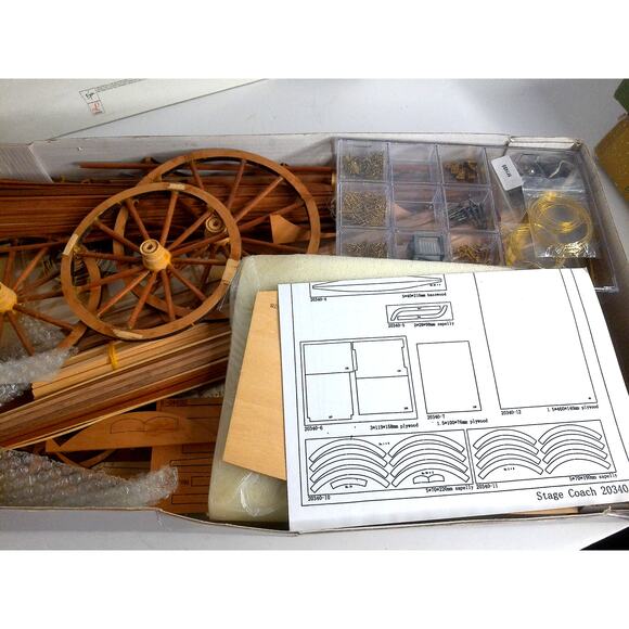Artesania Latina 1848 Wood Stage Coach 1:10 Wooden Model Kit 20340 - Picture 3 of 8